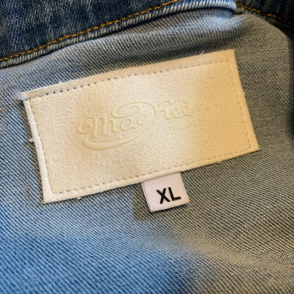 Mackeen Jean jacket size xl multi color pink yellow blue - Picture 5 of 7